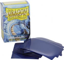 PAQUET DE 100 POCHETTES PROTECTRICES DE CARTES BLEUS DRAGON SHIELD